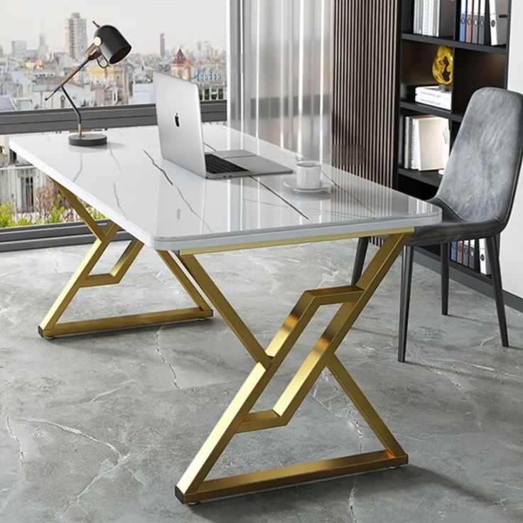 Contemporary office furniture modern office desk rectangular dusk use for different purpose study table