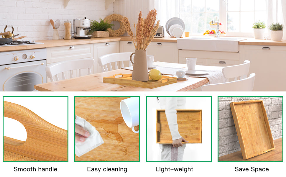 Wooden Serving Tray Single