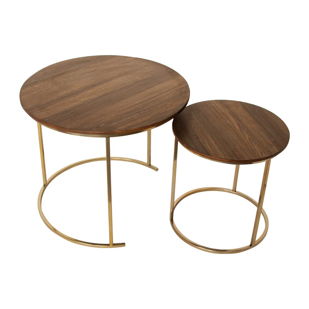 2 Pieces Round Table Set 18 and 16 top size