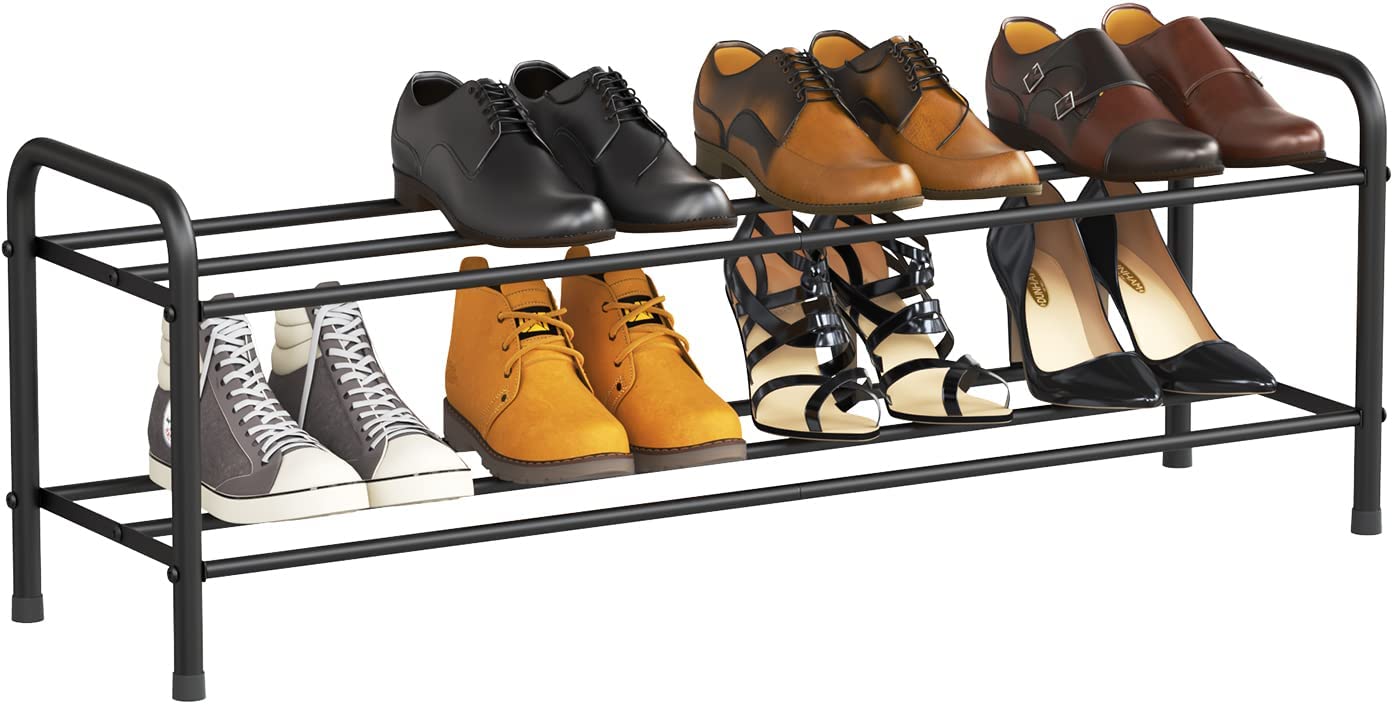 2-Layyer Shoe Rack Metal Pipes