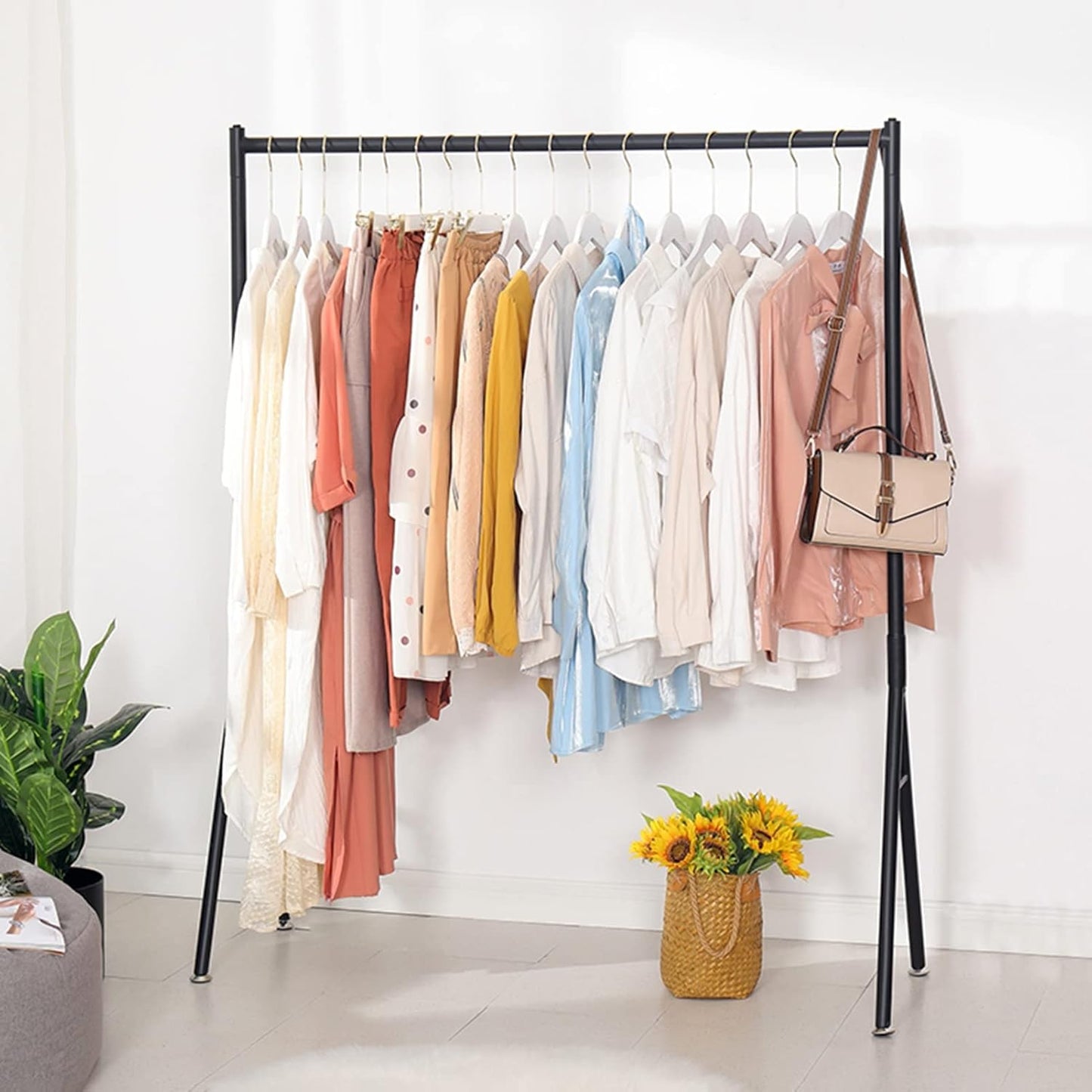 Single Pole Cloth Hanging Stand - V Shape Multi-Purpose