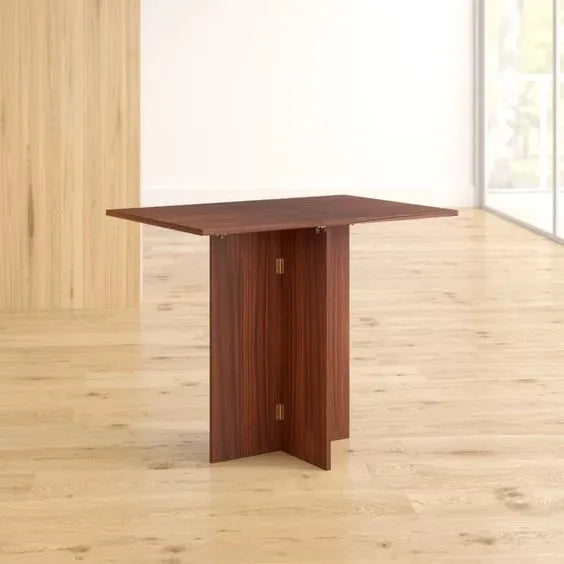Wood Extendable Dining Table Space Saving