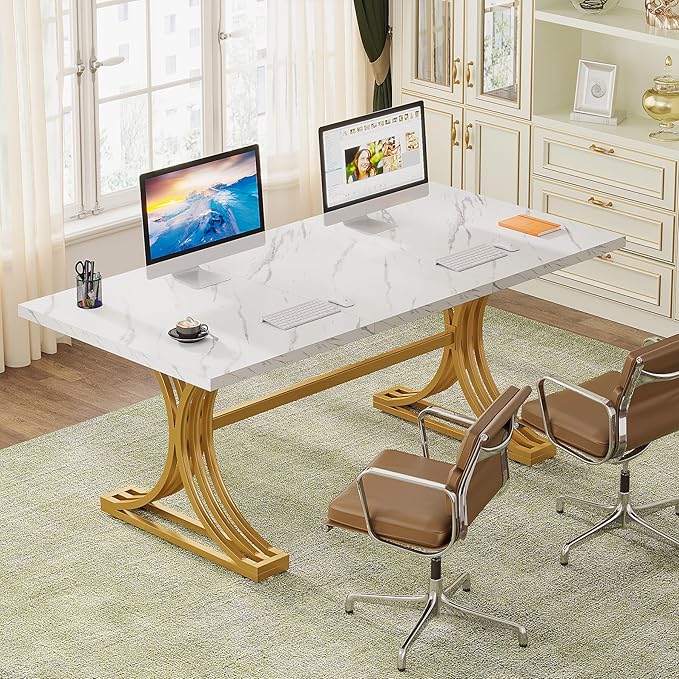 "Computer Desk MetalCurve Professional Work Desk for Office, Study Room, Home Workspace, Professional Setup"