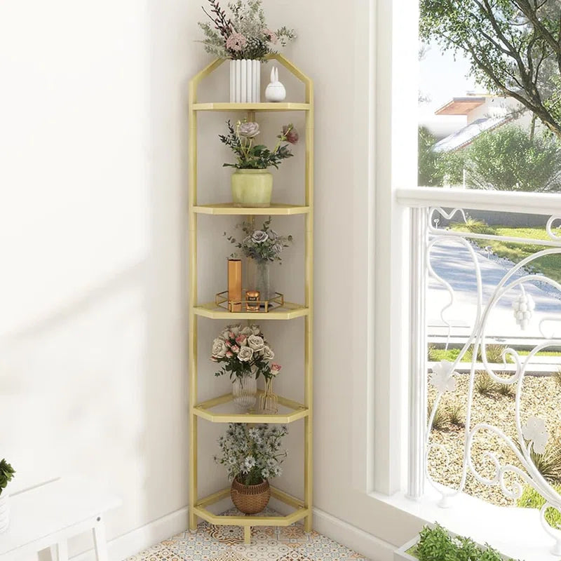 Multifunctional 4/5-Tier Corner Shelf – Bathroom & Kitchen Cabinet Organizer for Home Décor