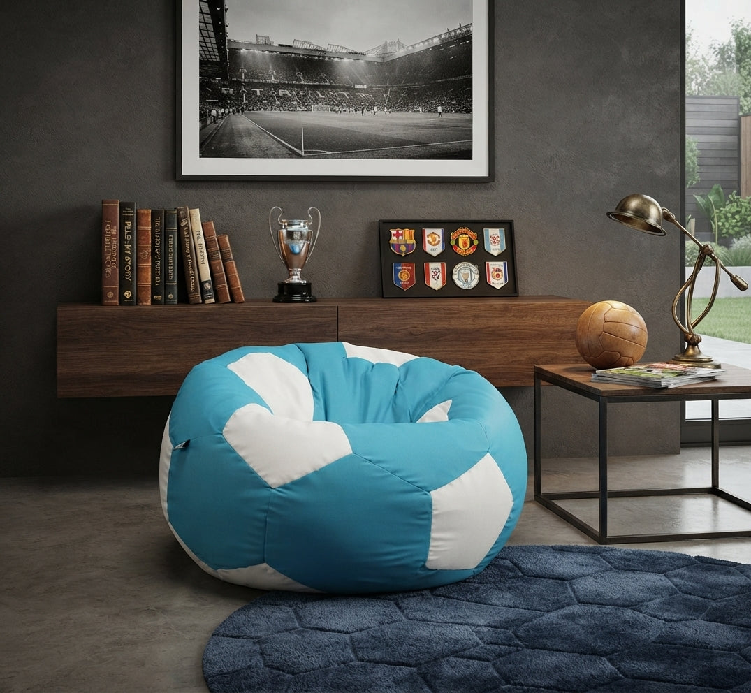 Football Bean Bag Chair | Stylish Sports-Themed Seating for Bedroom, Gaming Room & Lounge