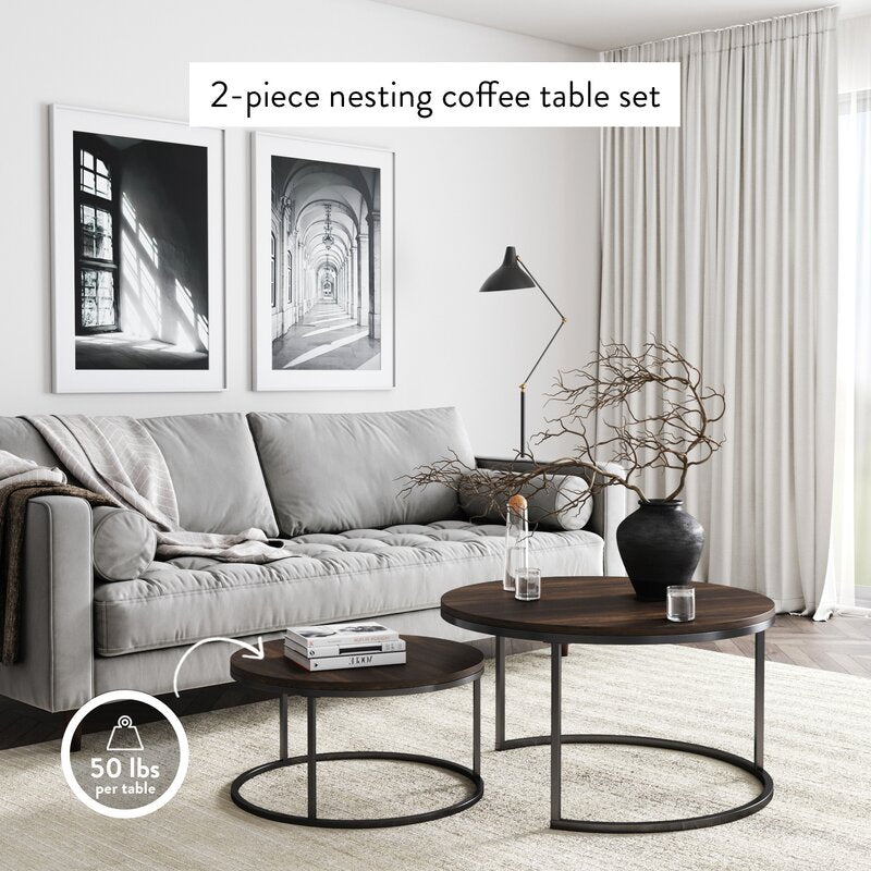 Maywood Nesting Living Loung Drawing Room Centre Tables (Set of 2)