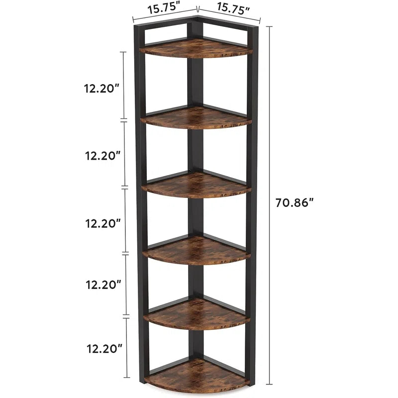 Living Room Book Shelf – 5/6 Layer Corner Bookshelf