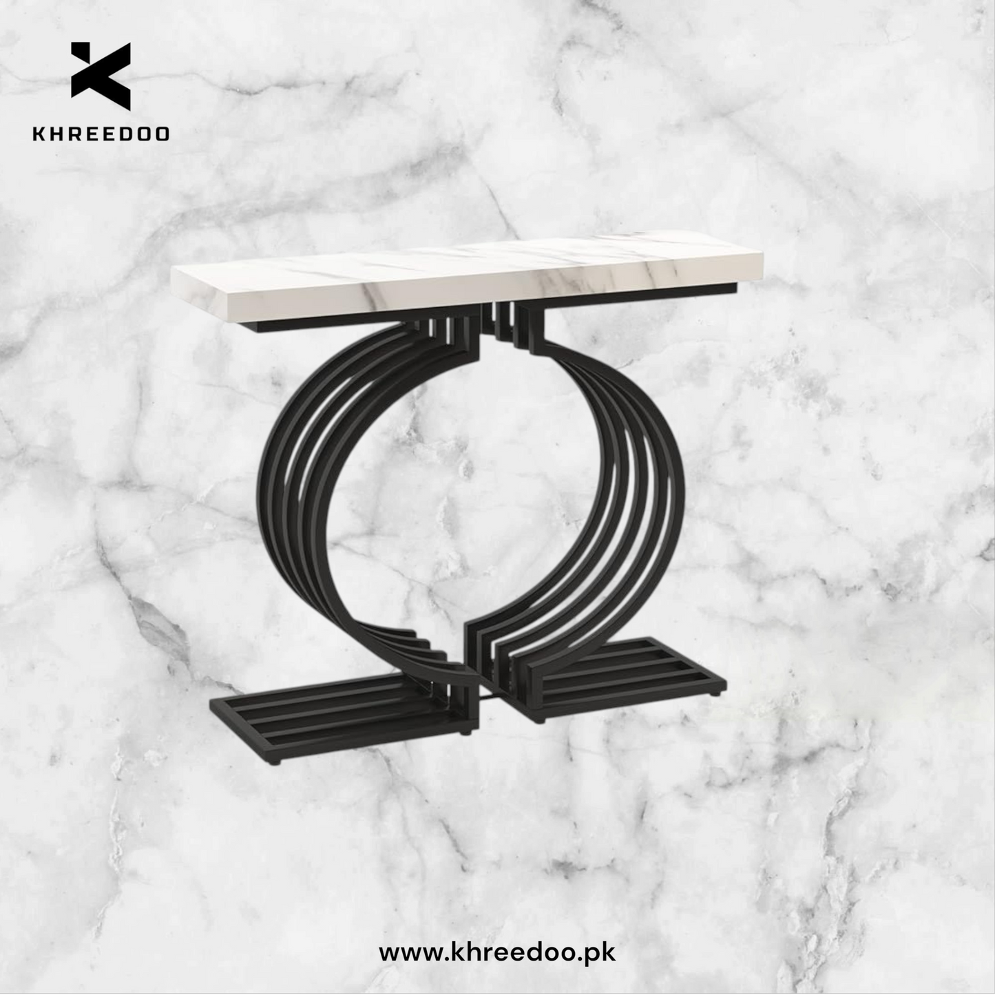 New Modern C Shape Console Table Premium Look & Desion & Decor Your Home