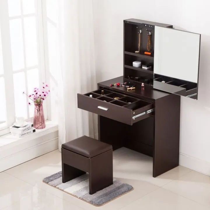 Double Layer Folding Computer Desk Laptop Table Multi Purpose Table