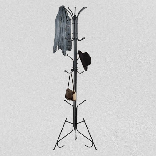 Space-Saving Multi-Purpose Organizer for Clothes, Hats, Scarves & Umbrellas – Durable Entryway Rack