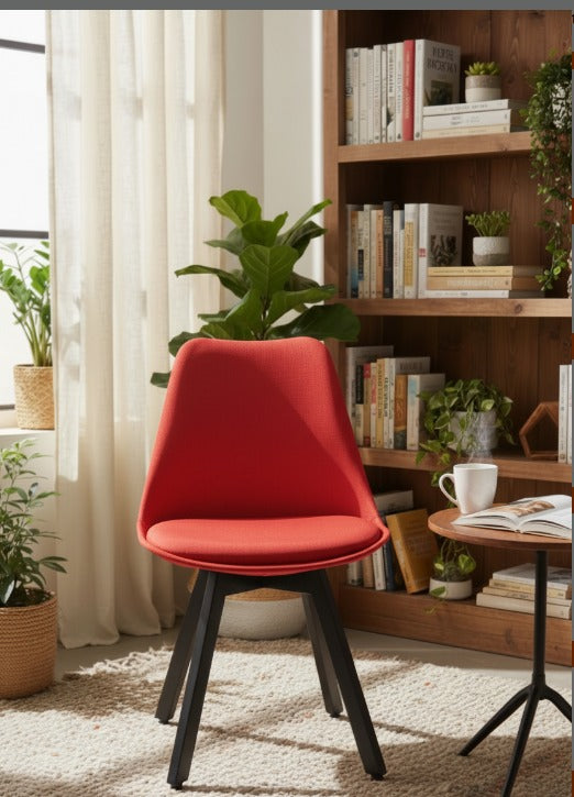 Modern Tulip Dining Chair – Premium Metal Legs | Soft Cushioned Seat | Perfect for Dining Areas, Study Corners, Cafés & Living Rooms