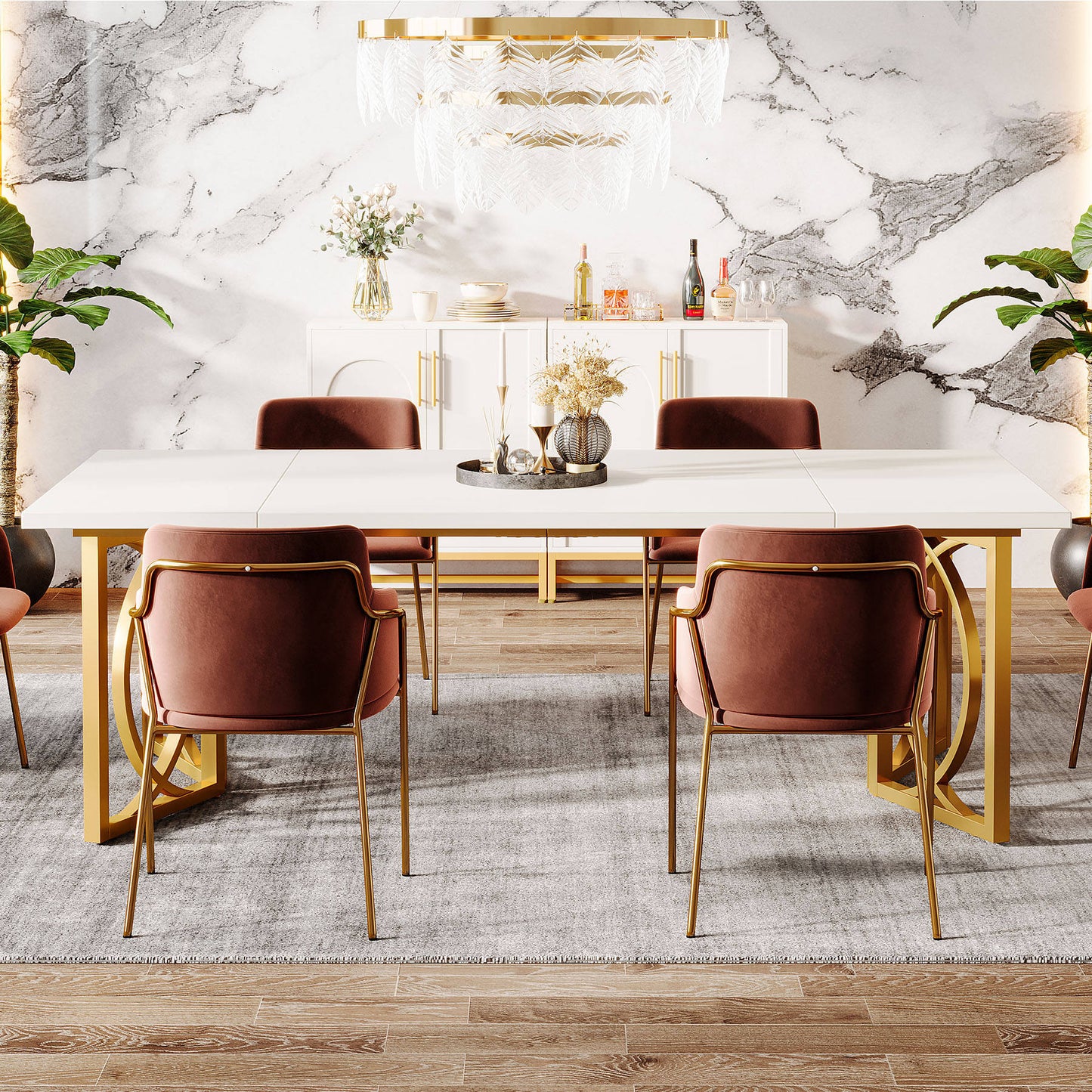 Luxury New Type Multi Function Wooden Dinning Table (Dining table only)