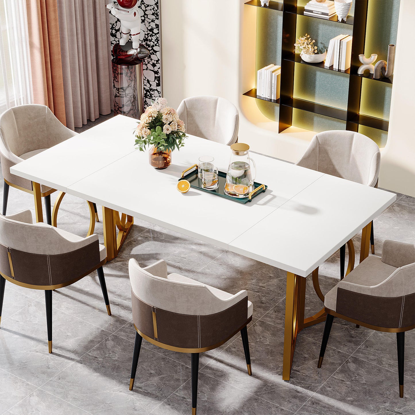 Luxury New Type Multi Function Wooden Dinning Table (Dining table only)