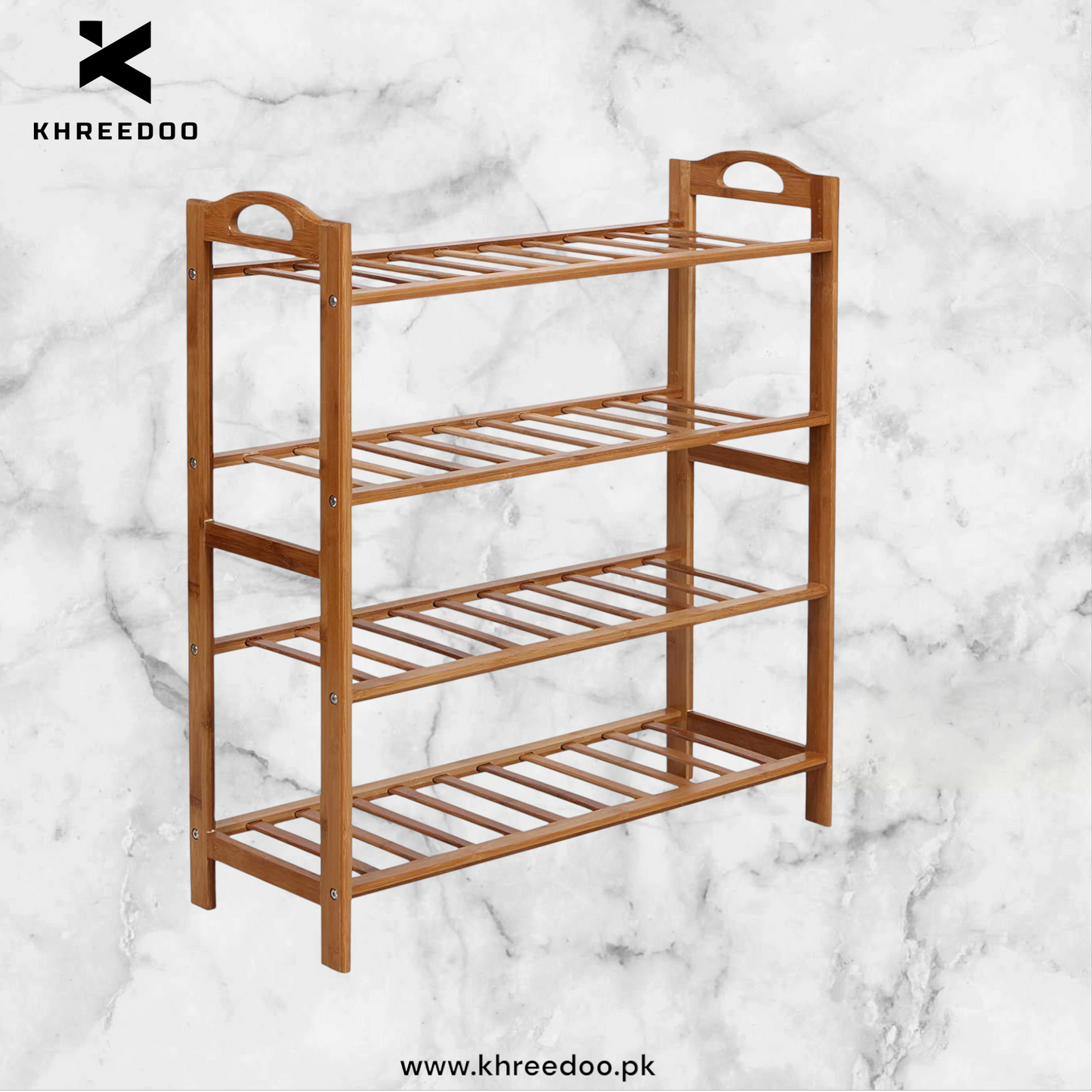 Wood Shoe Rack - 3/4/5 Shelf Multi-Purpose Storage Organizer