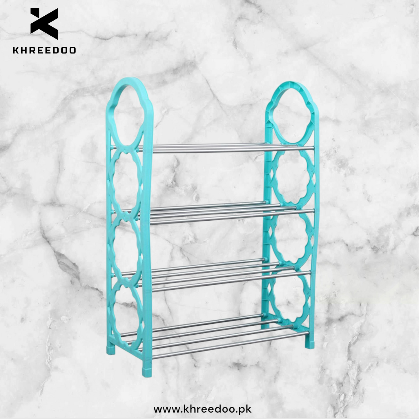 4-5 Layer Plastic Shoe Rack - Multipurpose Organizer for Home