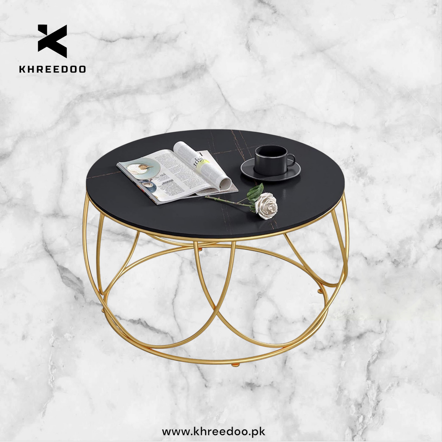 Celestial Center Table – Premium Quality Rings Design for Living Room