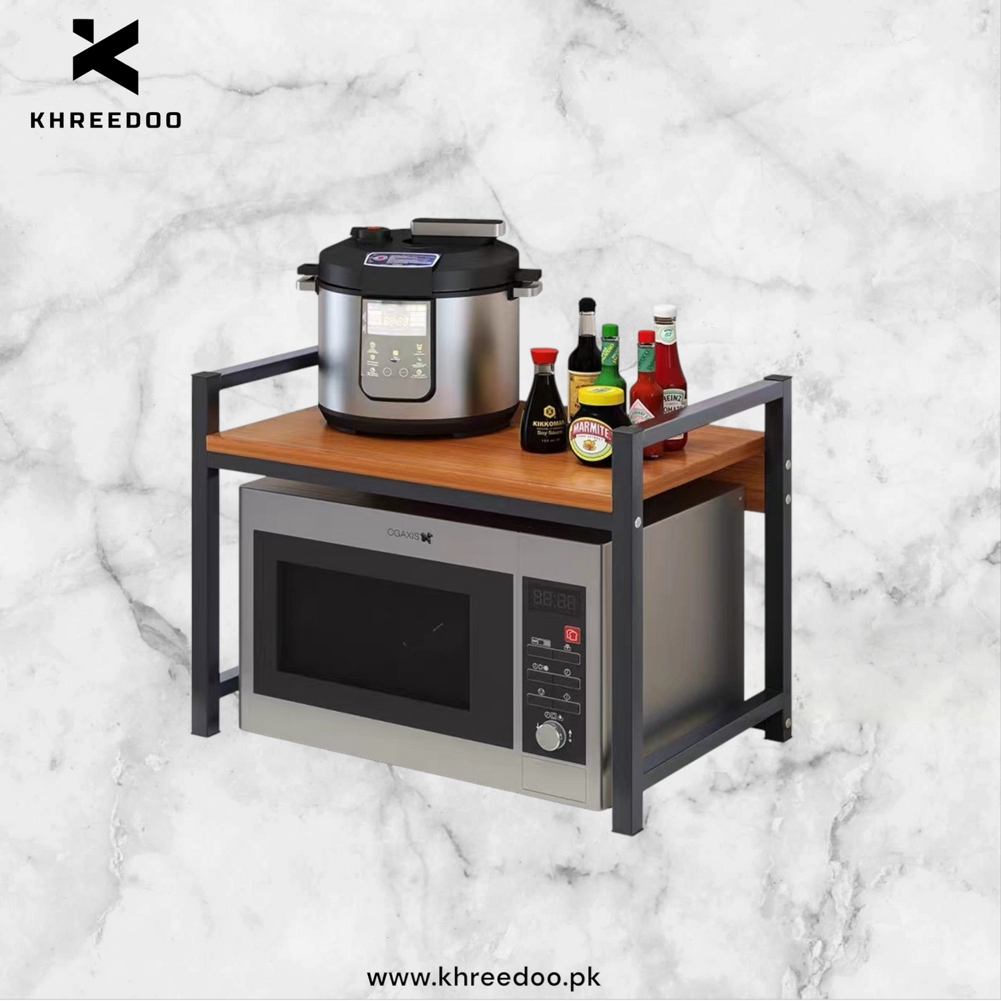Modern Mini Kitchen Storage Rack - Large Load Capacity Oven