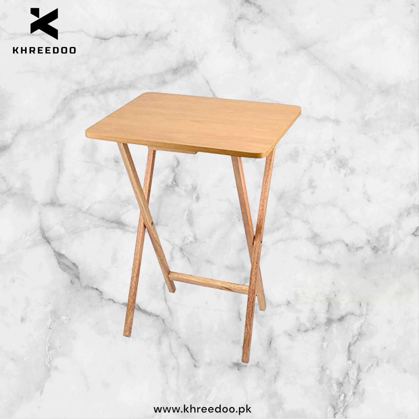 Wooden Folding Table Best For Laptop Study and Dining