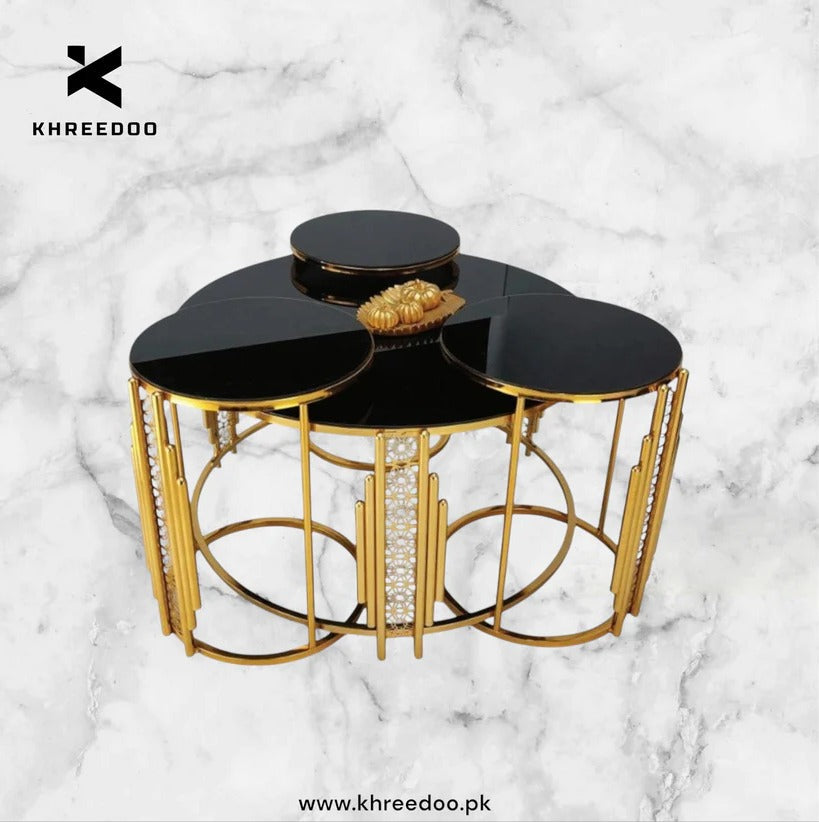 New design round center table + Round nesting table set of 4