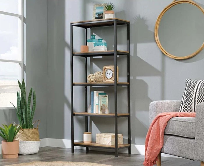 5 layer metal book rack unique & modern for living room & home office rack