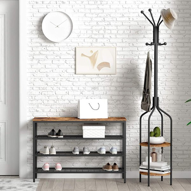 3-4-5 Tier Metal Shoe Rack Entryway Shoes Organizer