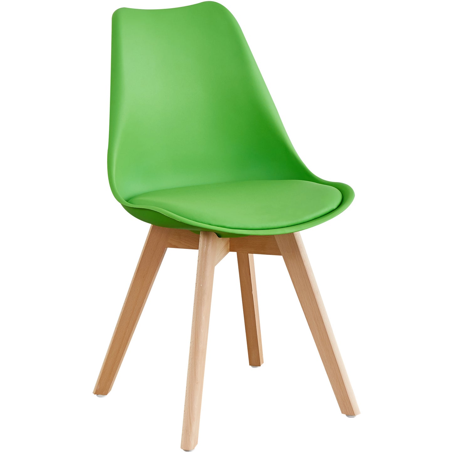 Modern Tulip Dining Chairs minimal design and soft cushioned seat it fits perfectly in dining areas, study corners, cafés, or modern living rooms