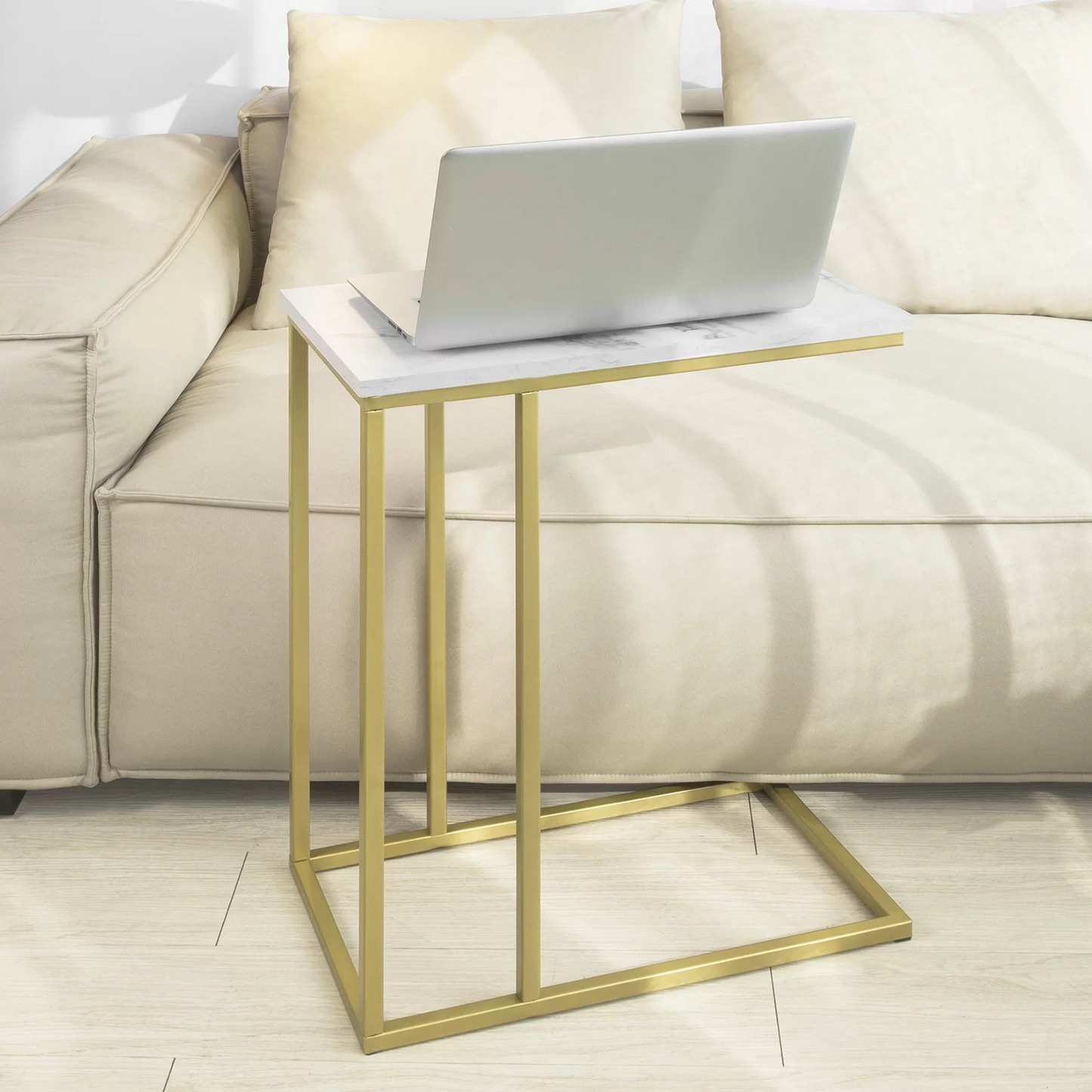 Costway Coffee Tray Sofa Side End Table