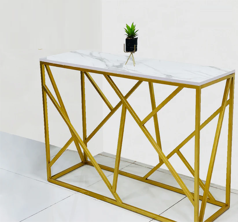 Console Table Waveform Design Sleek Look