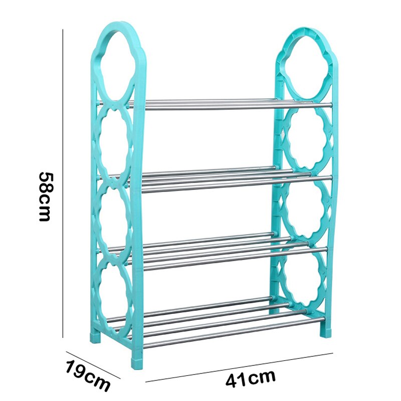 4-5 Layer Plastic Shoe Rack - Multipurpose Organizer for Home