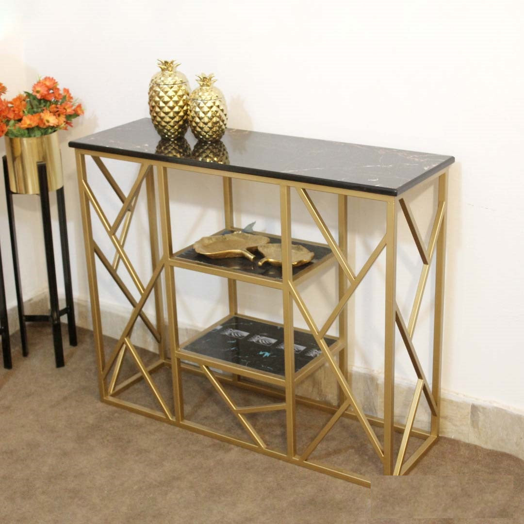 3-Sheet Console Table for Entryway & Home Décor