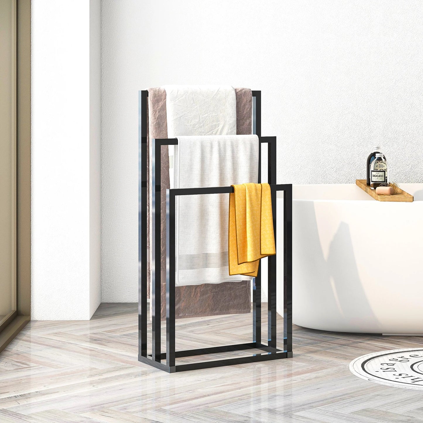 Towel Stand Elegant Hang Dry & Delightful name