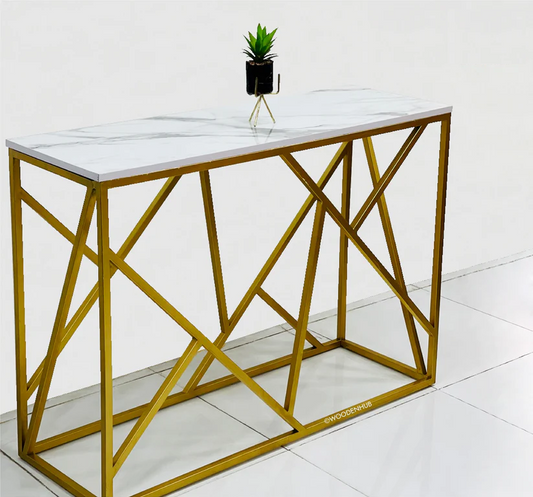 Console Table Waveform Design Sleek Look