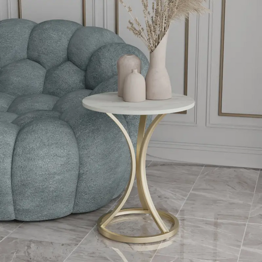 Marble Side Table Sofa Living Room Furniture Coffee