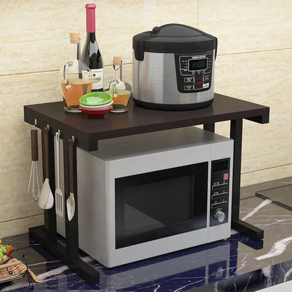 Modern Minimalist Double Rice Cooker & Microwave Rack Shelf