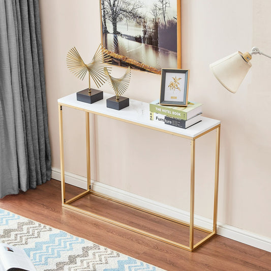 Narrow Console Table for Living Room & Hallway Entryway