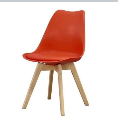Modern Tulip Dining Chairs minimal design and soft cushioned seat it fits perfectly in dining areas, study corners, cafés, or modern living rooms