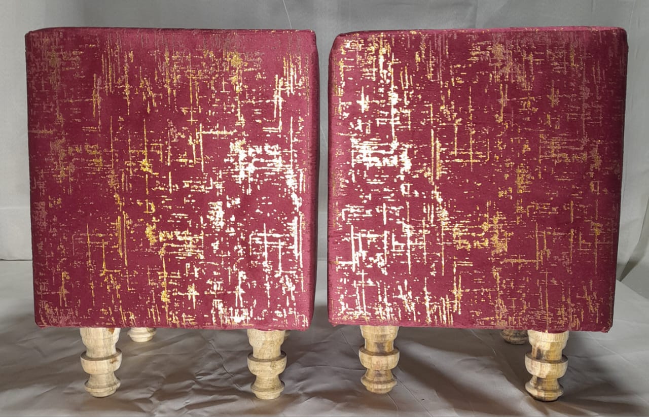 Ottoman Stool For Living Room Set Velvet Stool