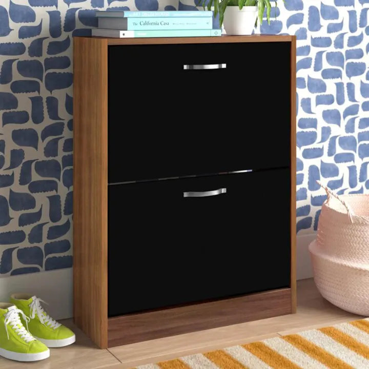 12 Pairs Flip Down Shoes Storage Organizer Space Saving Shoe Cabinet