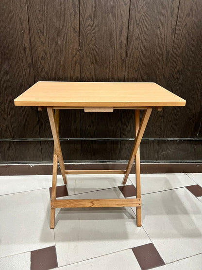 Wooden Folding Table Best For Laptop Study and Dining