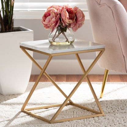 Gold Side Table - Modern Sofa & Living Room Home Décor