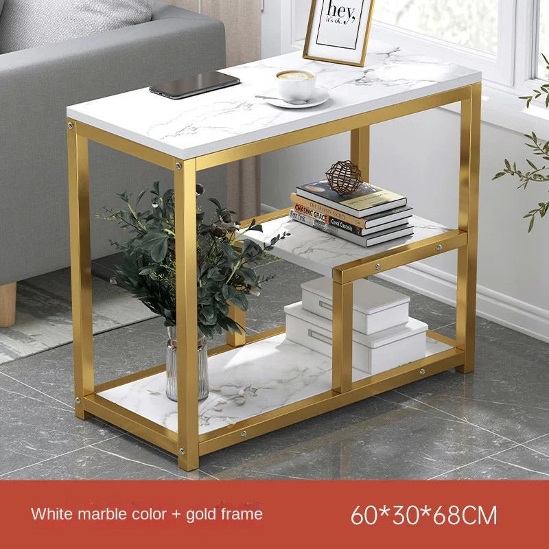 3-Shelf Square Coffee & Side Table for Living Room Furniture