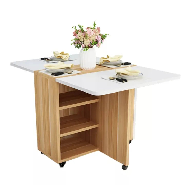 Wood Space Saving Folding Dining Table Multi Purpose