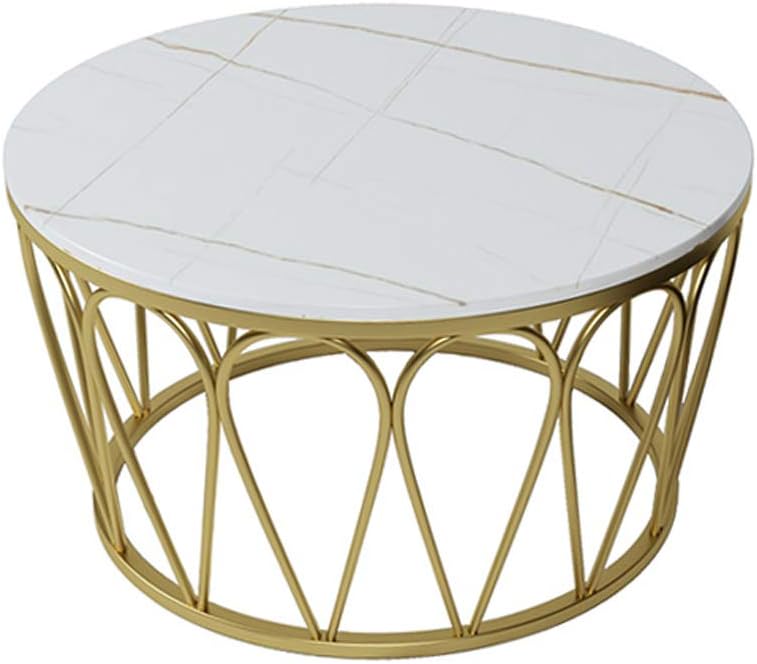 Modern Center Table for Living Room – White Top / Black Top (Set of 2)