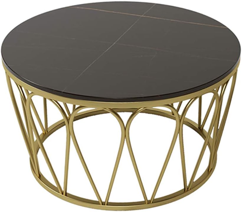 Modern Center Table for Living Room – White Top / Black Top (Set of 2)