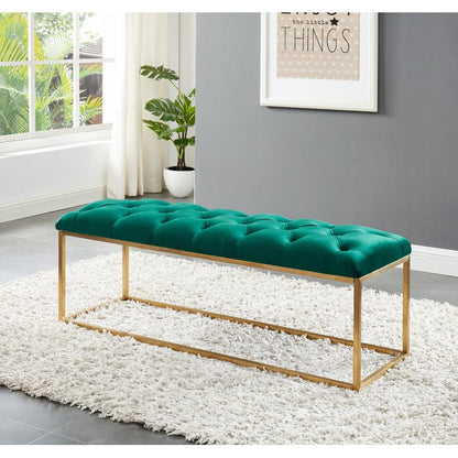 Modern Living Room Furniture Sofa Stool & Ottoman Fabric Velvet Bed End Stool Long Benches