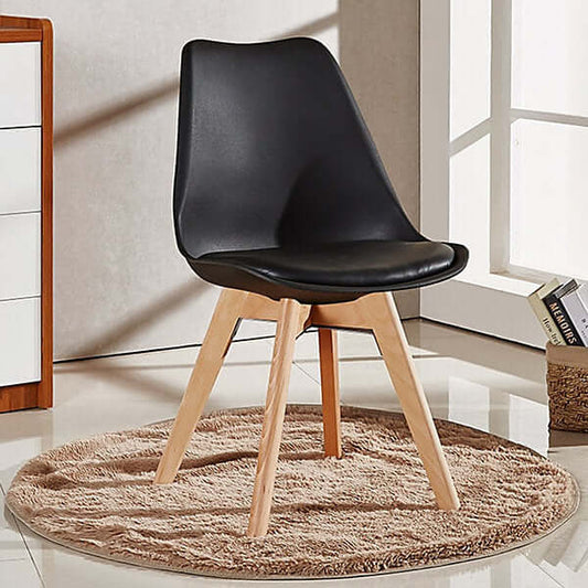 Modern Tulip Dining Chairs minimal design and soft cushioned seat it fits perfectly in dining areas, study corners, cafés, or modern living rooms