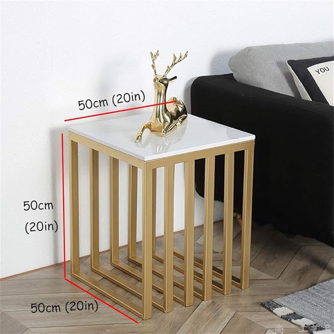 Coffee Table , Side Tables, Coffee Tables Living Room Square Shape Iron Small Sofa Side Table Bedside Table