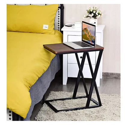 X-Shaped Modern Side Table - Durable Wood Sofa & Coffee Table