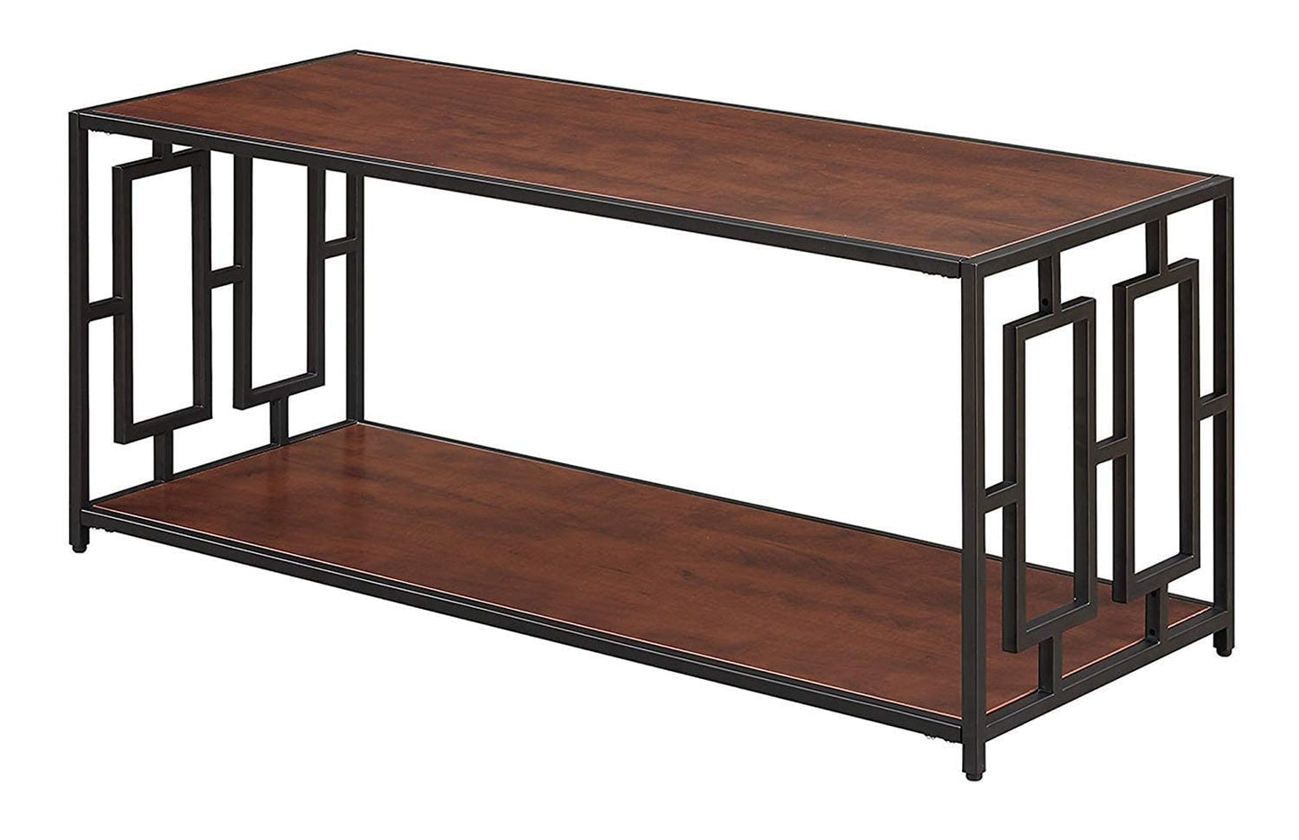 New modern design solid wood iron frame center table square metal frame furniture for living room mbf sheet