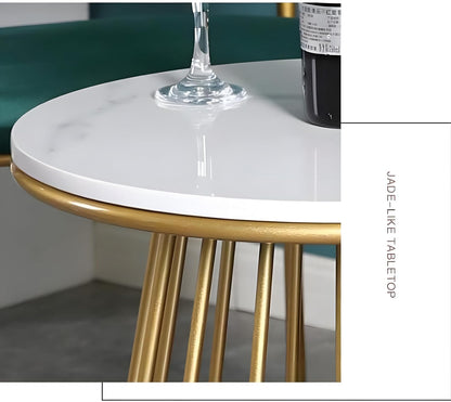 Round Metal Side Table - Modern Living Room Furniture